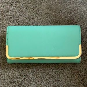 Charming Charlie’s Turquoise Clutch Wallet